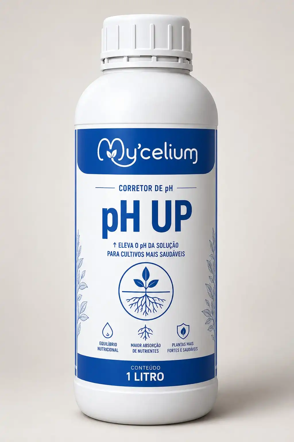 Embalagem Mycelium Corretor de pH Up